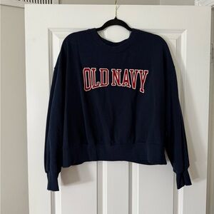 XL cropped Old Navy crewneck